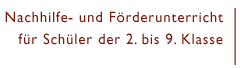 Schüler 2.-9. Klasse