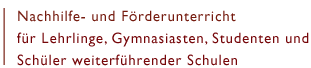 Lehrlinge, Gymnasiasten und Studenten